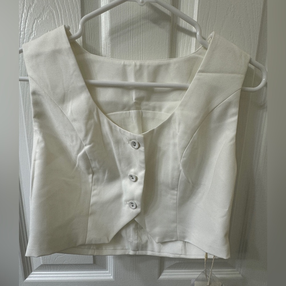 Commence Solid Asymmetrical Straight Leg Pants Set - image 3